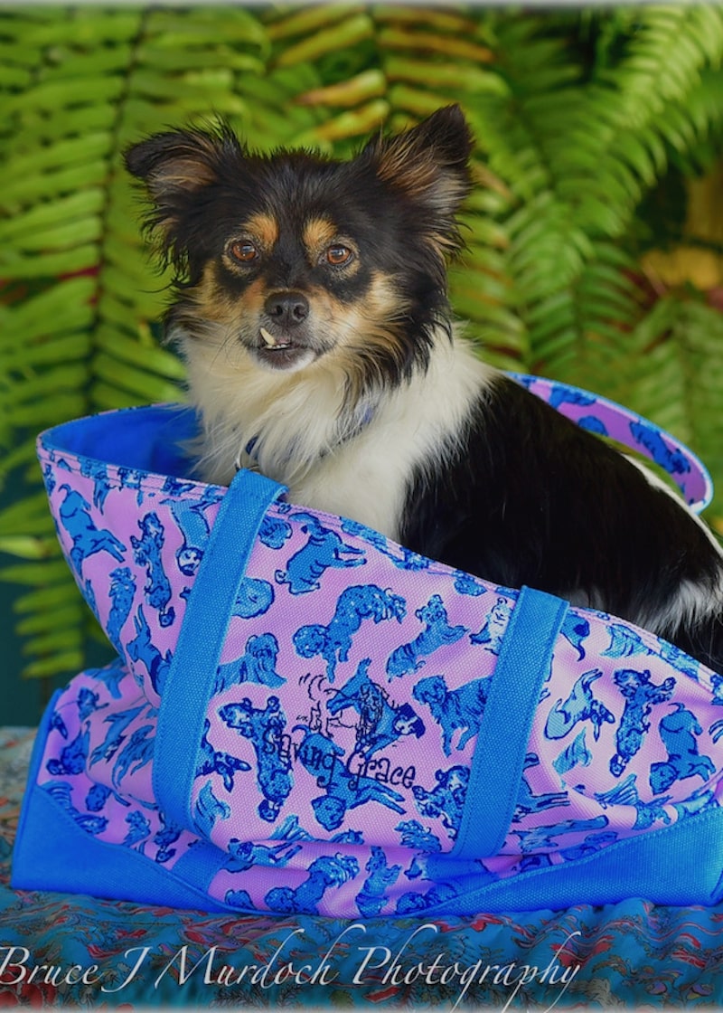 Dog Print Tote Bags