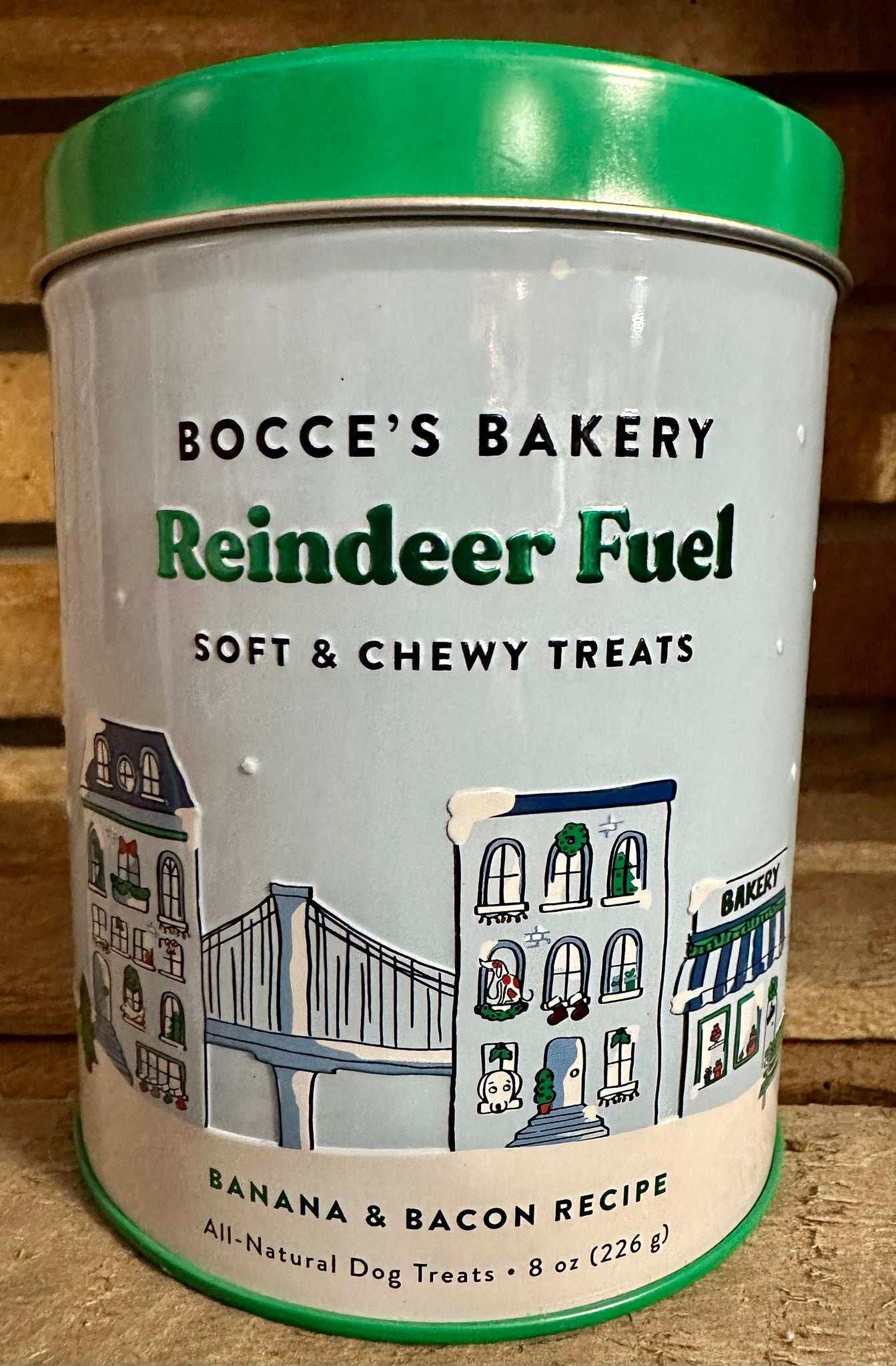 Bocce's Holiday Soft & Chewy 8oz Tin Assorted