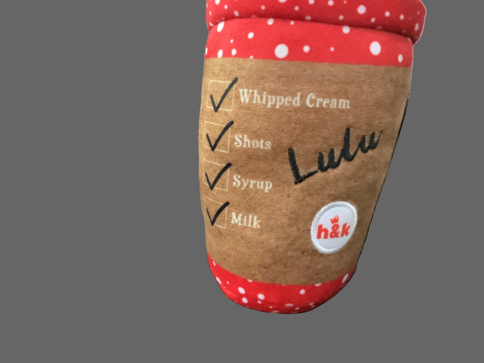 H&K Latte My Way Dog Toy