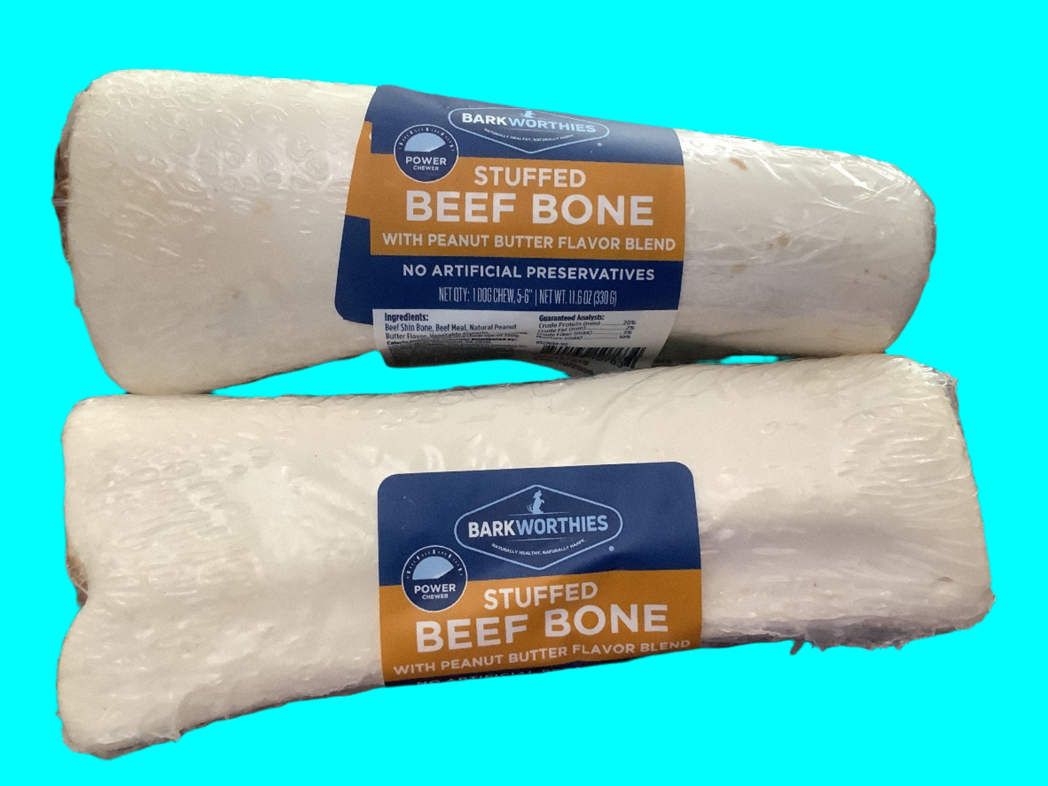 Barkworthies Stuffed Bone