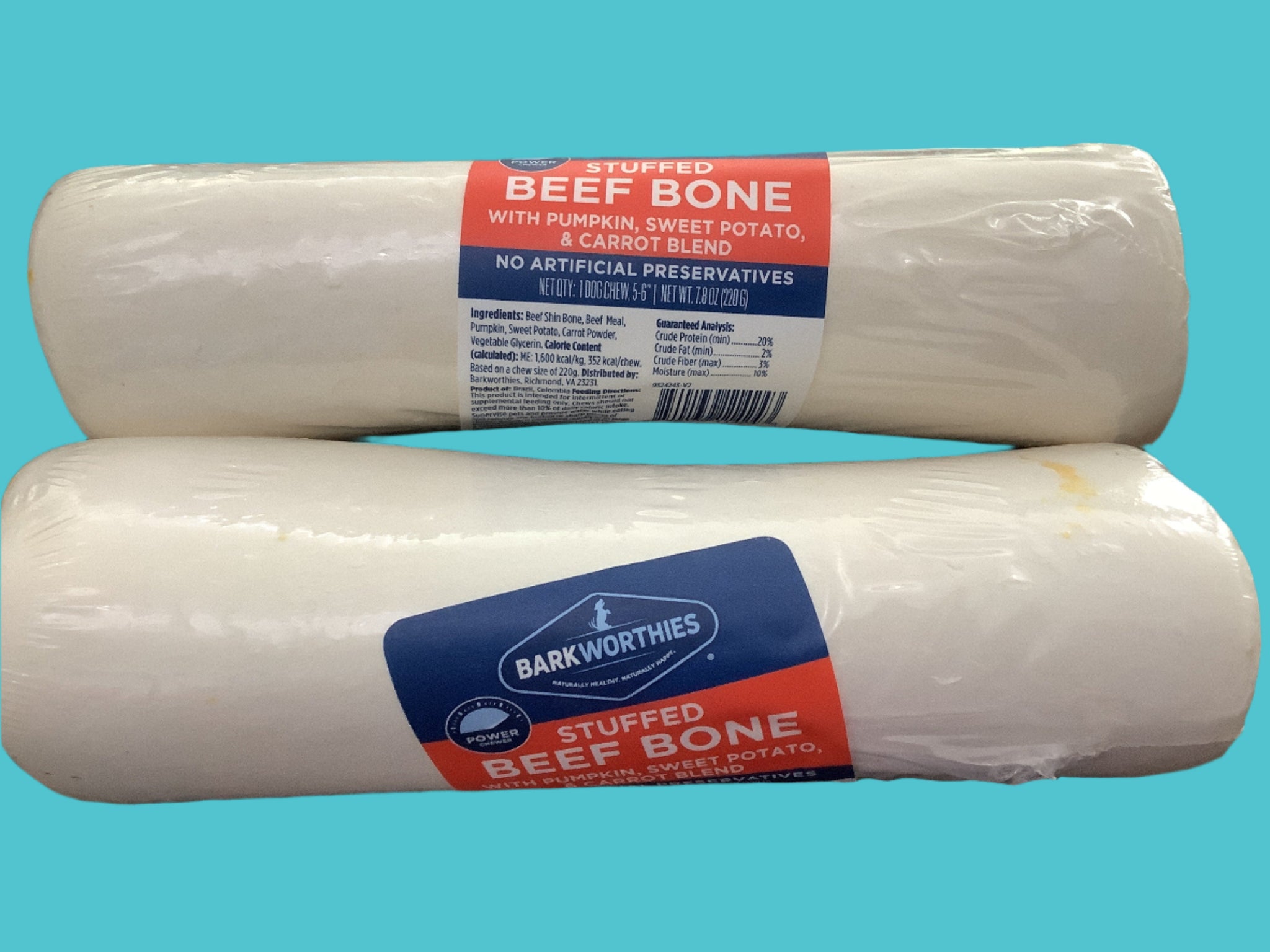 Barkworthies Stuffed Bone