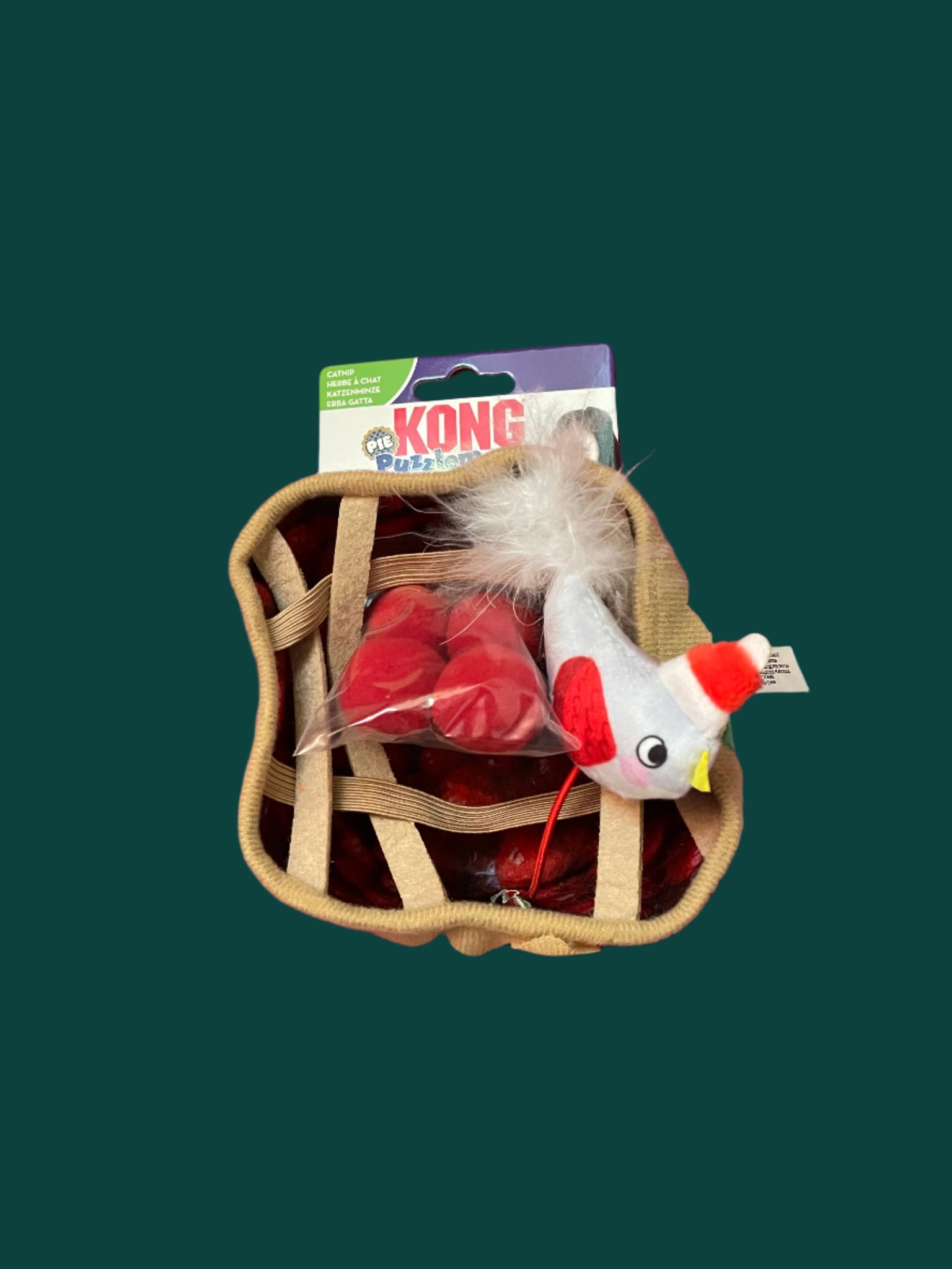 Kong Holiday Puzzlements Pie Cat Toy