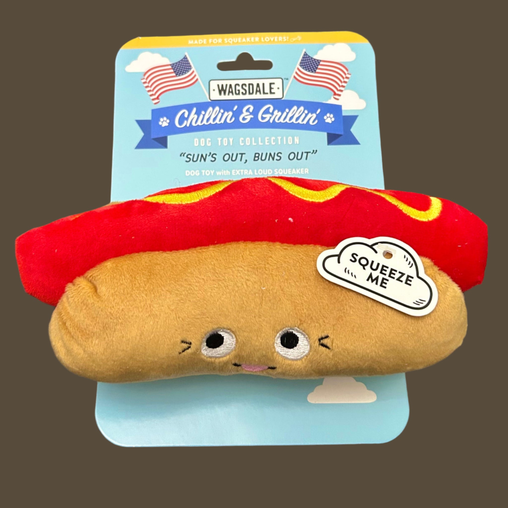 Wagsdale Sun's Out Buns Out Dog Toy