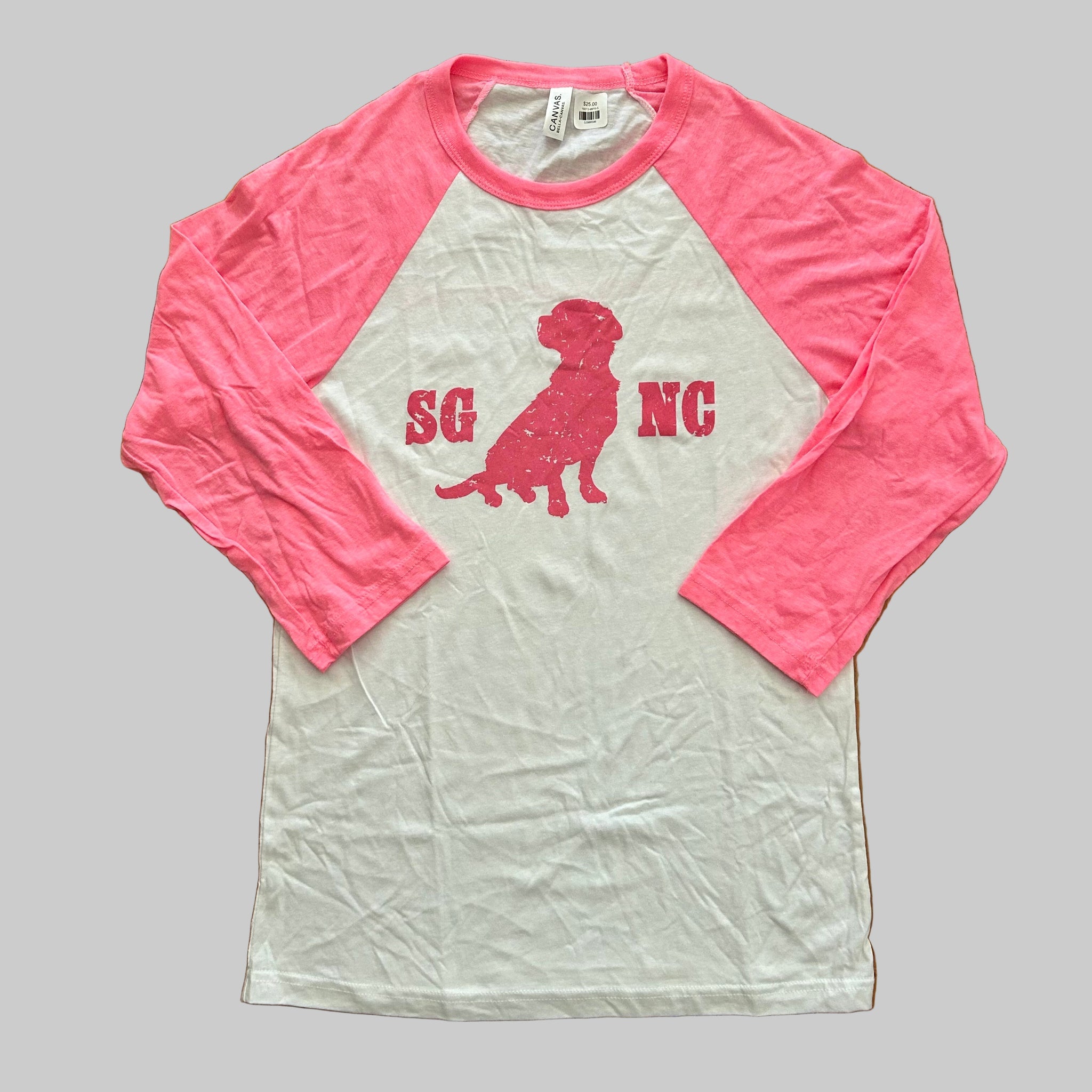 SALE- SG 3/4 Sleeve Baseball Tee