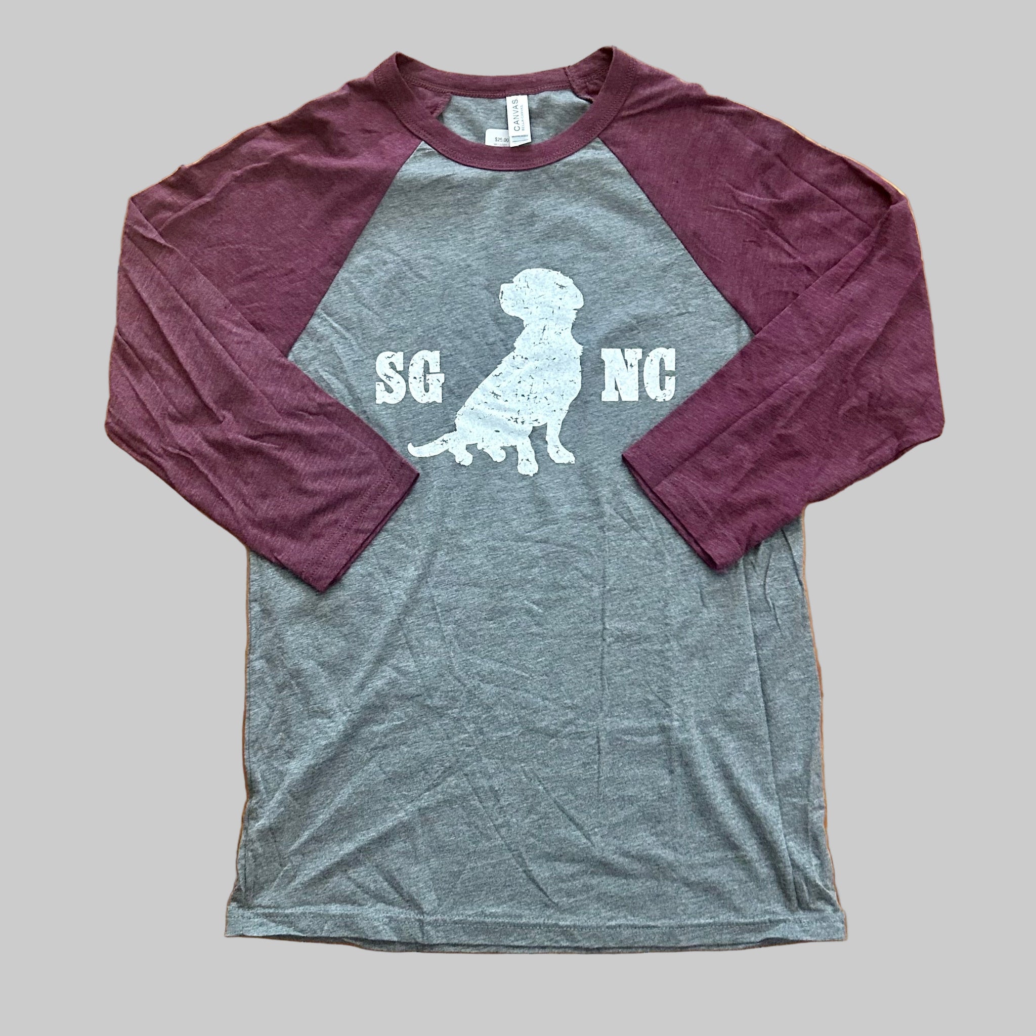 SALE- SG 3/4 Sleeve Baseball Tee