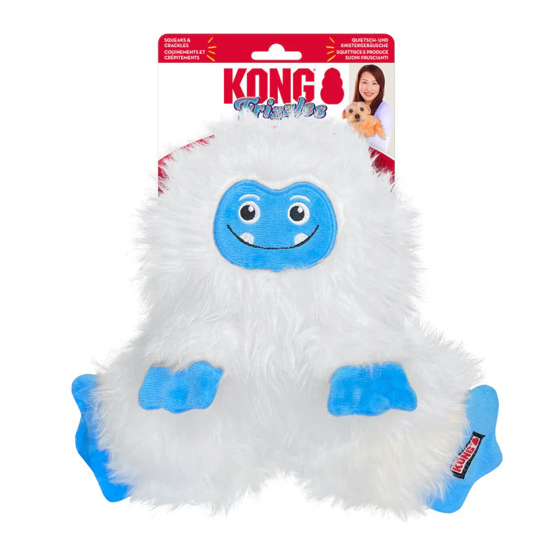 Kong Frizzles Yeti Dog Toy