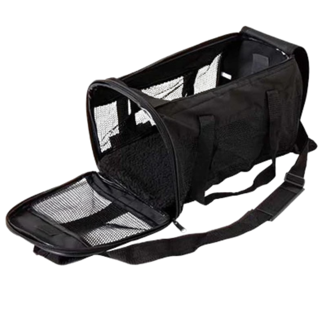 PetMate Carrier Kennel Cab Soft Sided Black 18x11x11