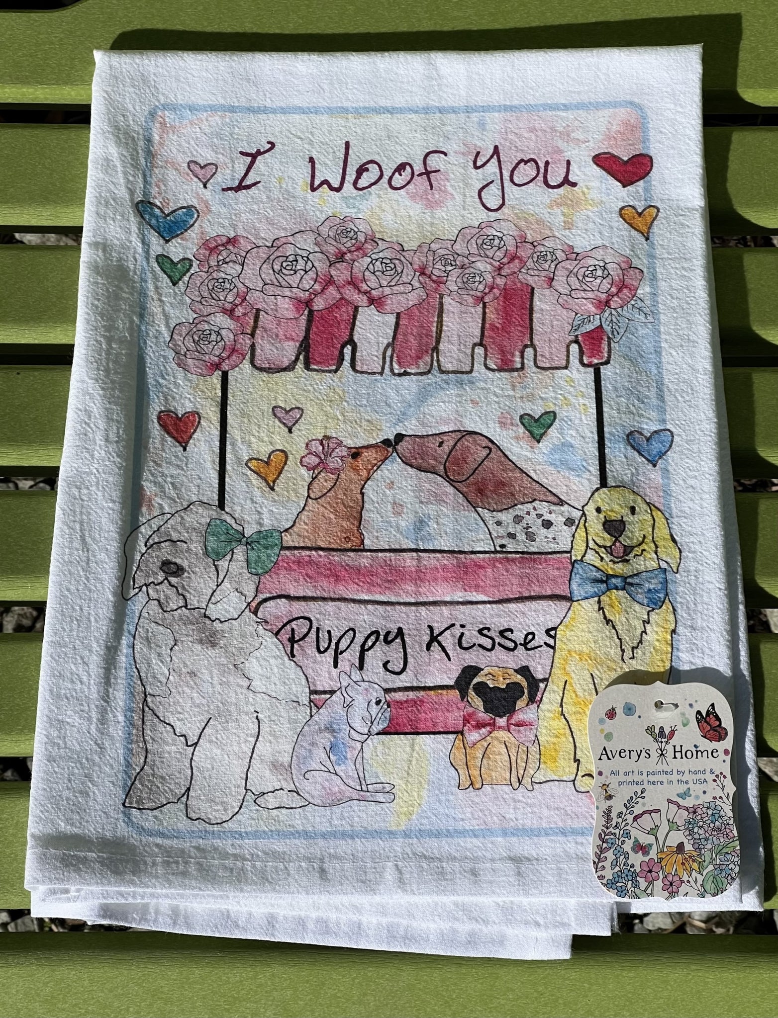 Z-Avery's Home Valentine's Day Kitchen Towels