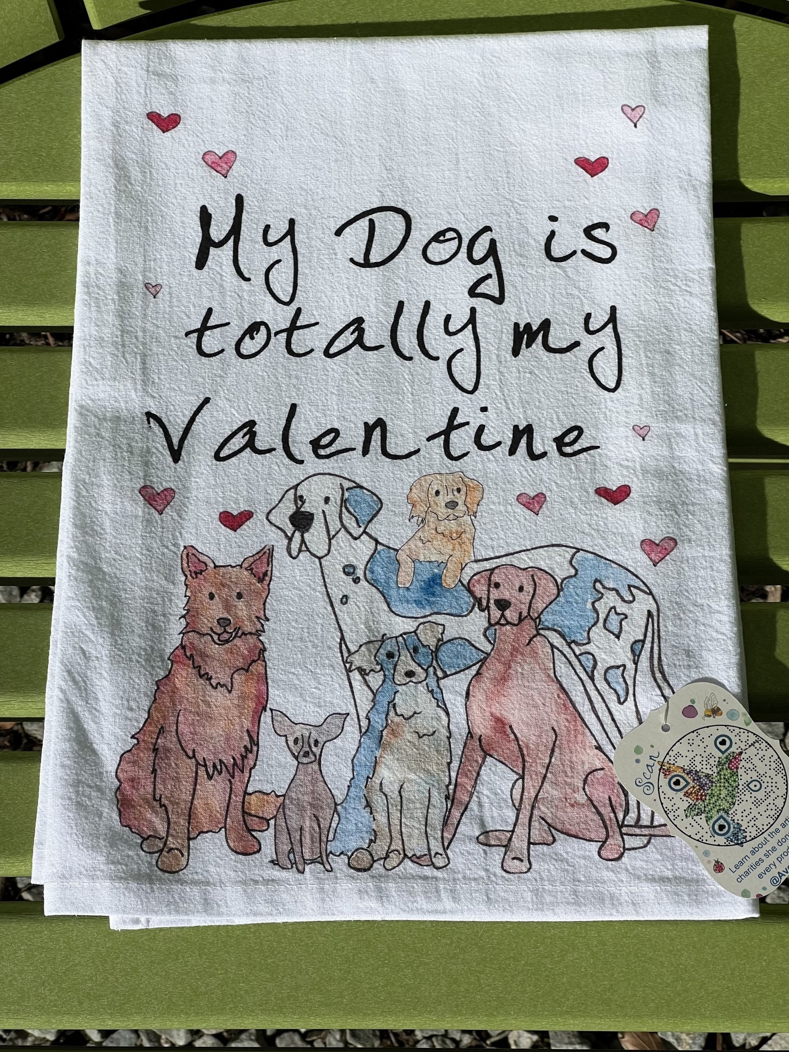 Z-Avery's Home Valentine's Day Kitchen Towels