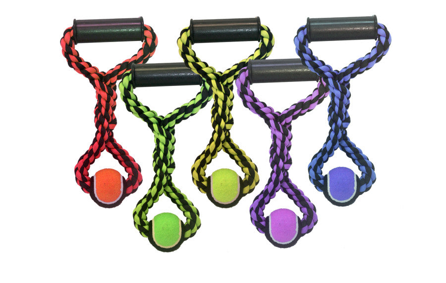 Multipet Nuts for Knots Rope Tug with Tennis Ball