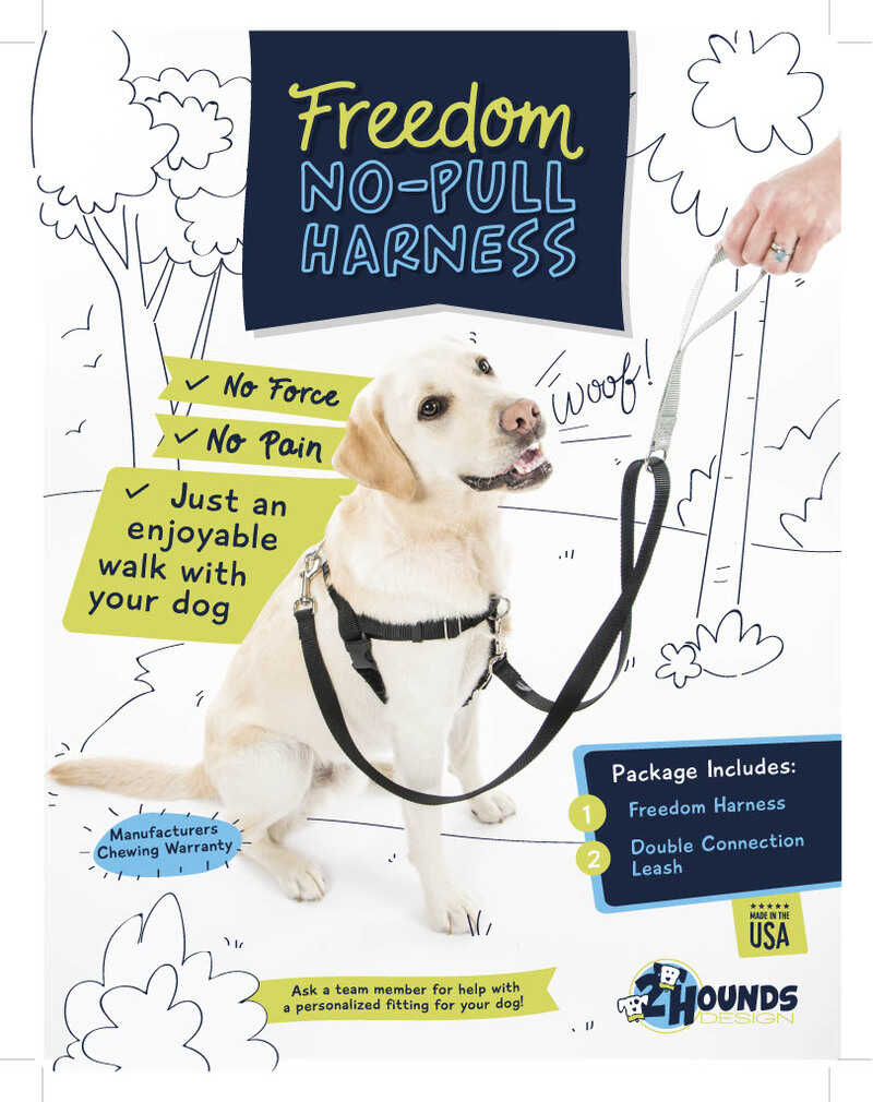 2 Hounds Design Freedom No-Pull Harness + Training Leash