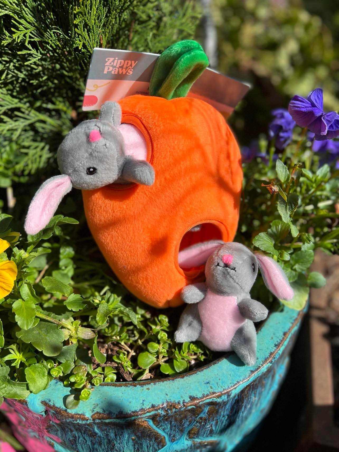 Zippy Baws Rabbit Zippy Paws Burrow Toy Bunny & Carrot – Saving Grace Supply Co.