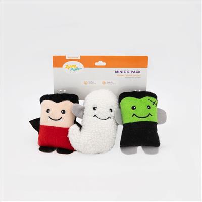Z- Zippy Paws Halloween Mini 3-Pack Toys